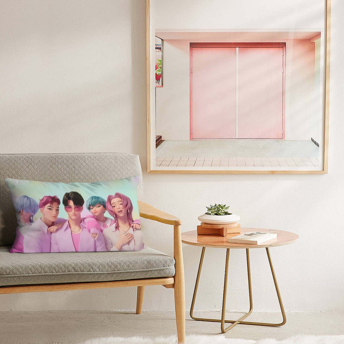 KPop Demon Hunters Saja Boys themed Pillow sham - double sided pillow case - Pillowcase! Great KPOP Gift! - Beyond The Shoppe