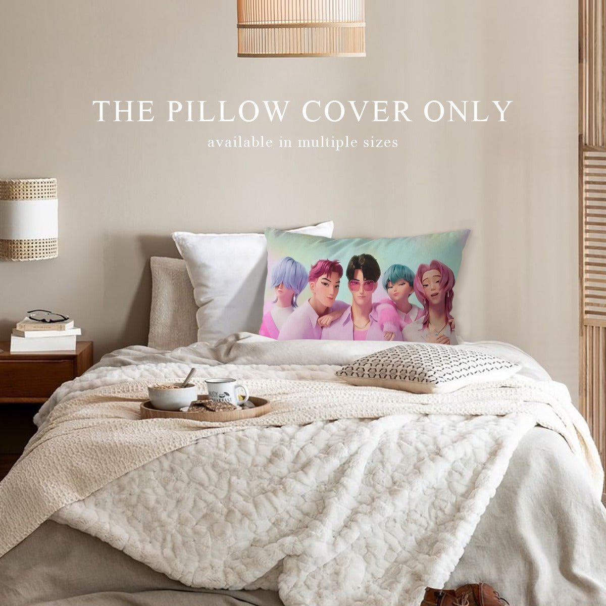 KPop Demon Hunters Saja Boys themed Pillow sham - double sided pillow case - Pillowcase! Great KPOP Gift! - Beyond The Shoppe