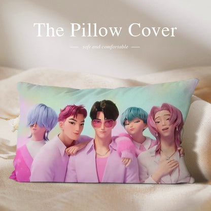 KPop Demon Hunters Saja Boys themed Pillow sham - double sided pillow case - Pillowcase! Great KPOP Gift! - Beyond The Shoppe