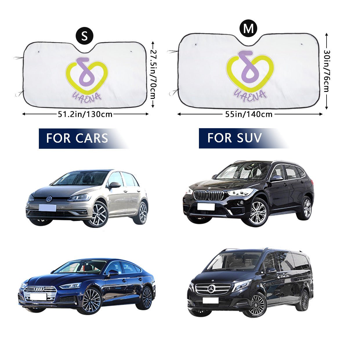 KPop IU's Fan Logo Sun Shade - Windshield Cover - KPop Themed - Great gift! Car Window Shield - Windshield Protector - Beyond The Shoppe