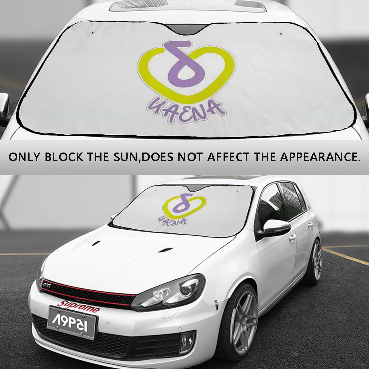 KPop IU's Fan Logo Sun Shade - Windshield Cover - KPop Themed - Great gift! Car Window Shield - Windshield Protector - Beyond The Shoppe