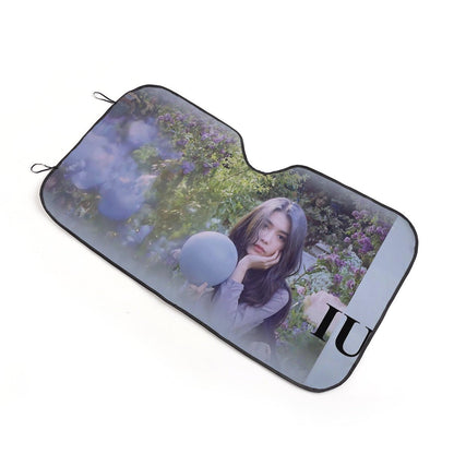 KPop's IU Sun Shade - Windshield Cover - KPop Themed - Great gift! Lee Ji - eun Car Window Shield - Windshield Protector - Beyond The Shoppe