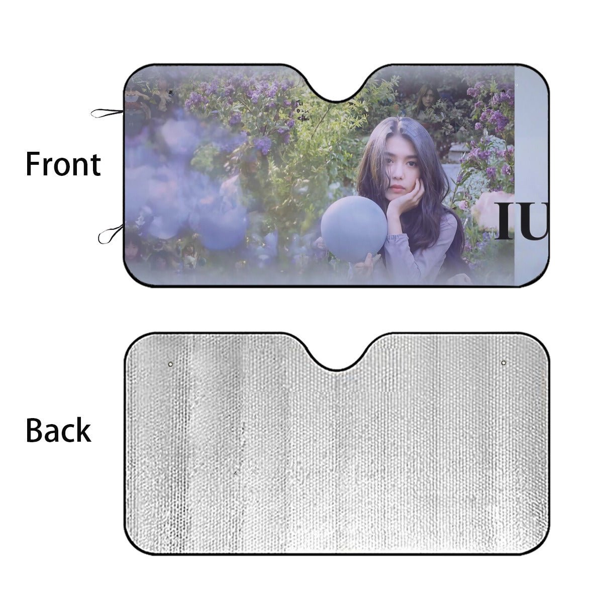 KPop's IU Sun Shade - Windshield Cover - KPop Themed - Great gift! Lee Ji - eun Car Window Shield - Windshield Protector - Beyond The Shoppe