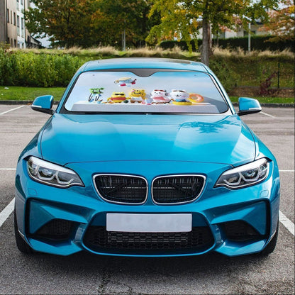Le SSerafim FIM’S CLUB Sun Shade - Windshield Cover - KPop Themed - FEARNOT Car Accessory Great gift! Car Window Shield - Windshield Protector - Beyond The Shoppe