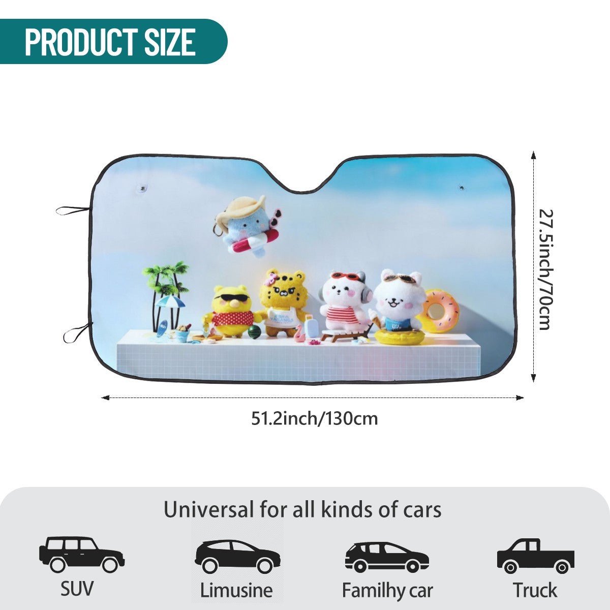 Le SSerafim FIM’S CLUB Sun Shade - Windshield Cover - KPop Themed - FEARNOT Car Accessory Great gift! Car Window Shield - Windshield Protector - Beyond The Shoppe