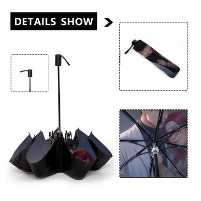 Love and Deep Space Automatic opening umbrella - Great for rainy weather and protection from weather - Beyond The Shoppe