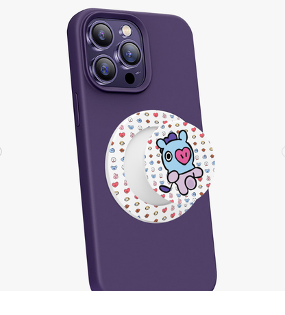 BTS BT21 Cell Phone Magnetic Collapsible Grip And Stand - Cell Phone Grips - Cell phone holder - popsocket grip - Phone Pop Grips
