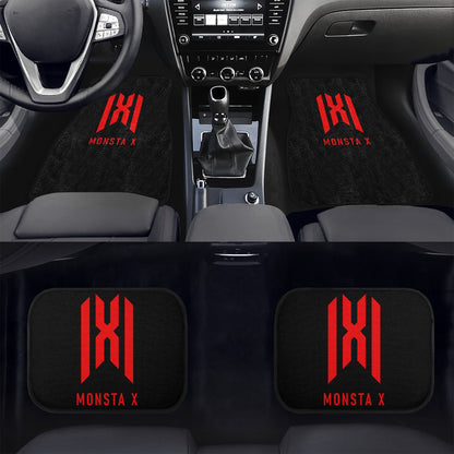 Monsta x Car Floor Mats - 4Pcs Car Floor Mats - Car Accessories - Kpop car mats - (Set of 4 - 2 Front & 2 Rear) - Beyond The Shoppe