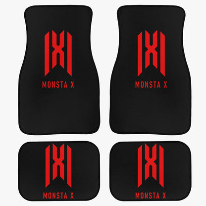 Monsta x Car Floor Mats - 4Pcs Car Floor Mats - Car Accessories - Kpop car mats - (Set of 4 - 2 Front & 2 Rear) - Beyond The Shoppe
