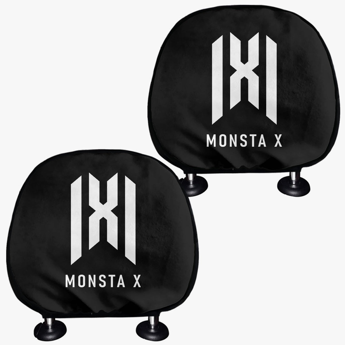 Monsta X Car Headrest Covers - 2Pcs - car accessories - Great KPop Gift! - Beyond The Shoppe
