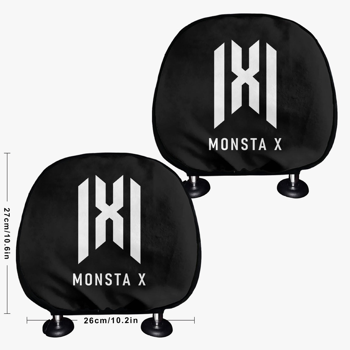 Monsta X Car Headrest Covers - 2Pcs - car accessories - Great KPop Gift! - Beyond The Shoppe