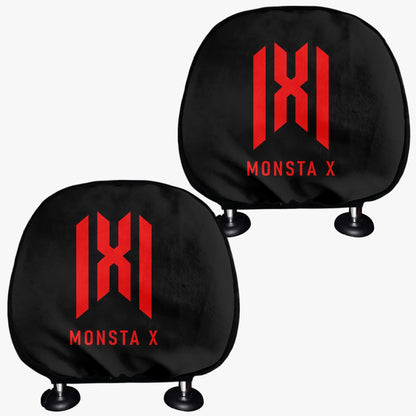 Monsta X Car Headrest Covers - 2Pcs - car accessories - Great KPop Gift! - Beyond The Shoppe