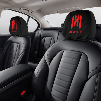Monsta X Car Headrest Covers - 2Pcs - car accessories - Great KPop Gift! - Beyond The Shoppe