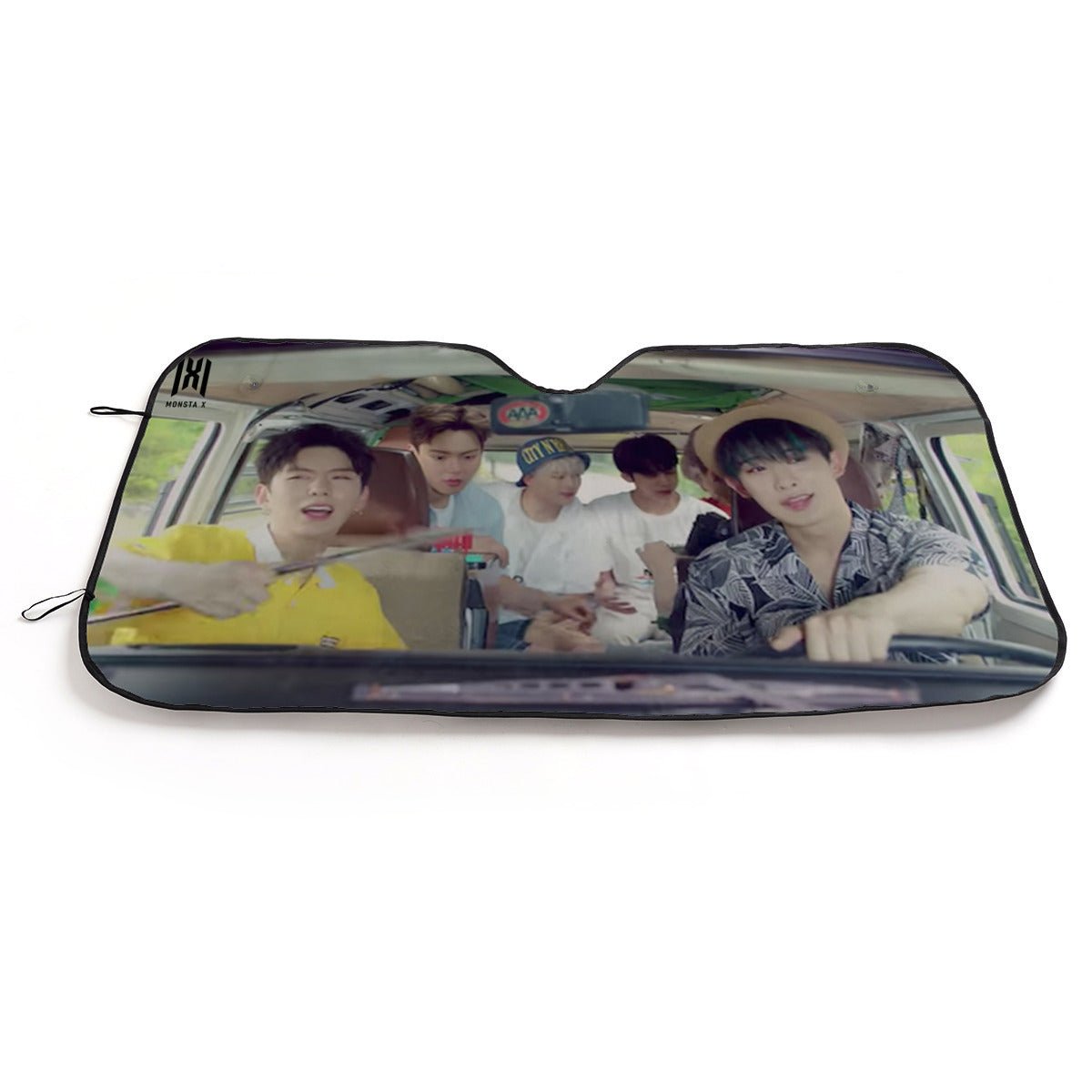 Monsta X Driving! Sun Shade - Windshield Cover - KPop Themed - Great gift! Car Window Shield - Windshield Protector - Beyond The Shoppe