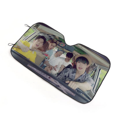 Monsta X Driving! Sun Shade - Windshield Cover - KPop Themed - Great gift! Car Window Shield - Windshield Protector - Beyond The Shoppe