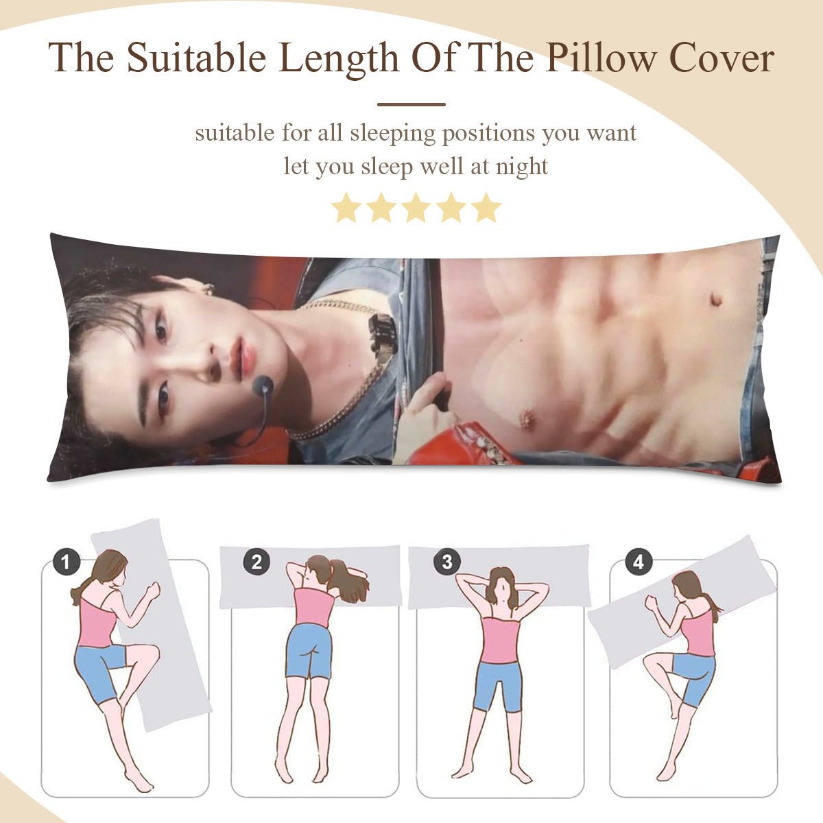 Monsta X I.M Full Body Pillow Case - Double Sided Full Body Pillowcases - 3 sizes! - Beyond The Shoppe