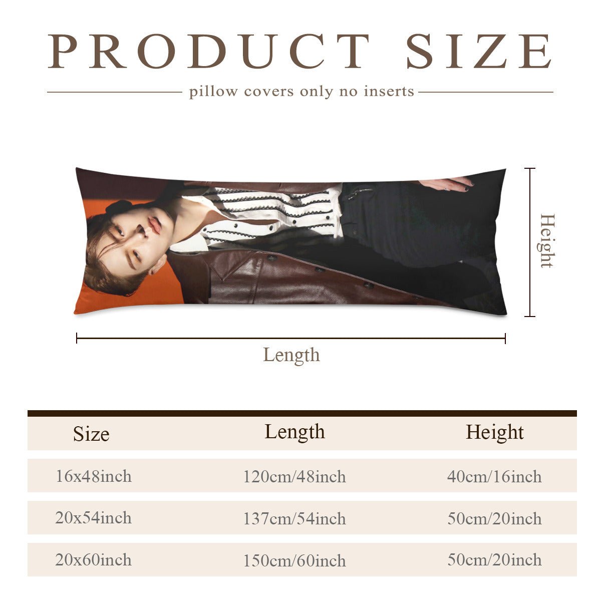 Monsta X Kihyun Full Body Pillow Case - Double Sided Full Body Pillowcases - 3 sizes! - Beyond The Shoppe