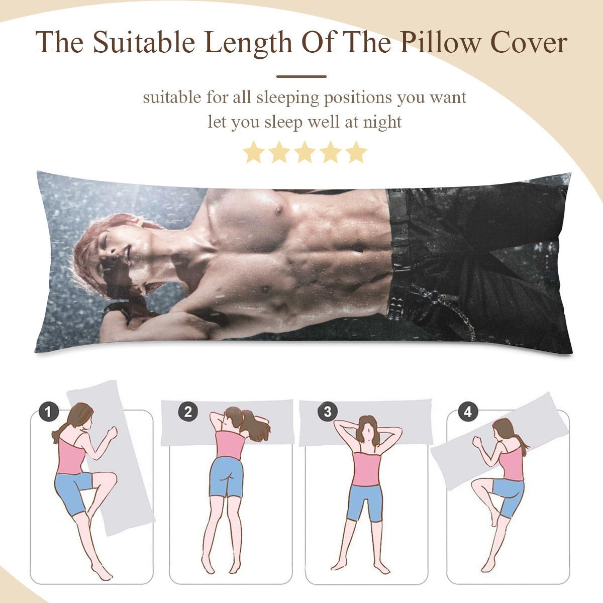 Monsta X Minhyuk Full Body Pillow Case - Double Sided Full Body Pillowcases - 3 sizes! - Beyond The Shoppe