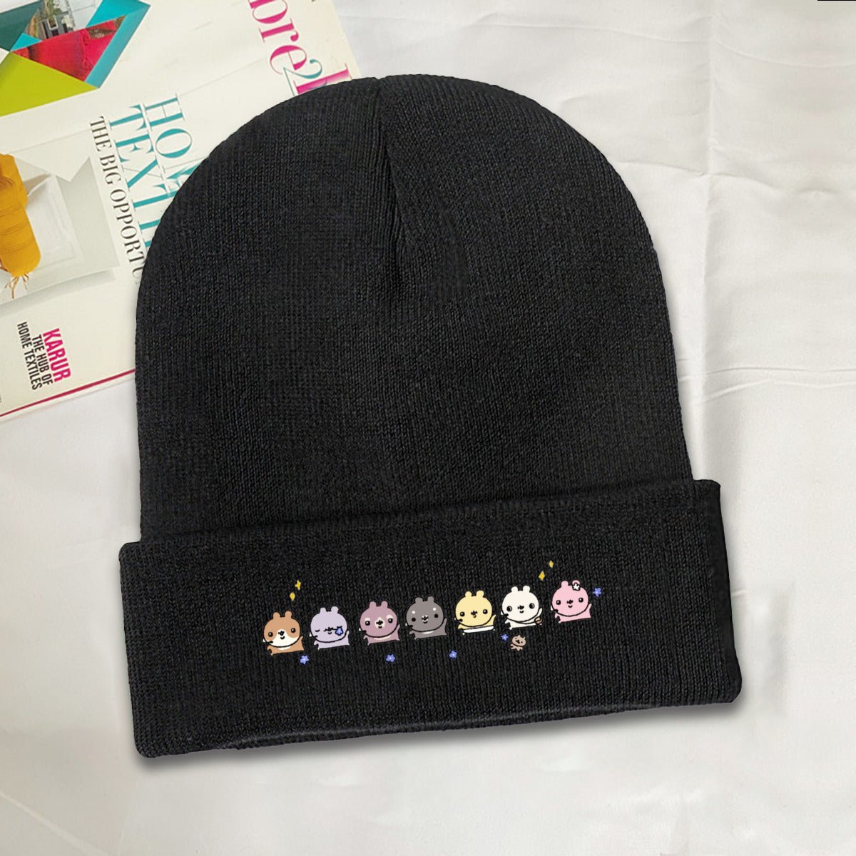 Monsta X - Monmungchi Babies Beanie for Adults – Cozy Polyester Knit Hat - Stylish, Comfortable & Trendy Hat - Beyond The Shoppe