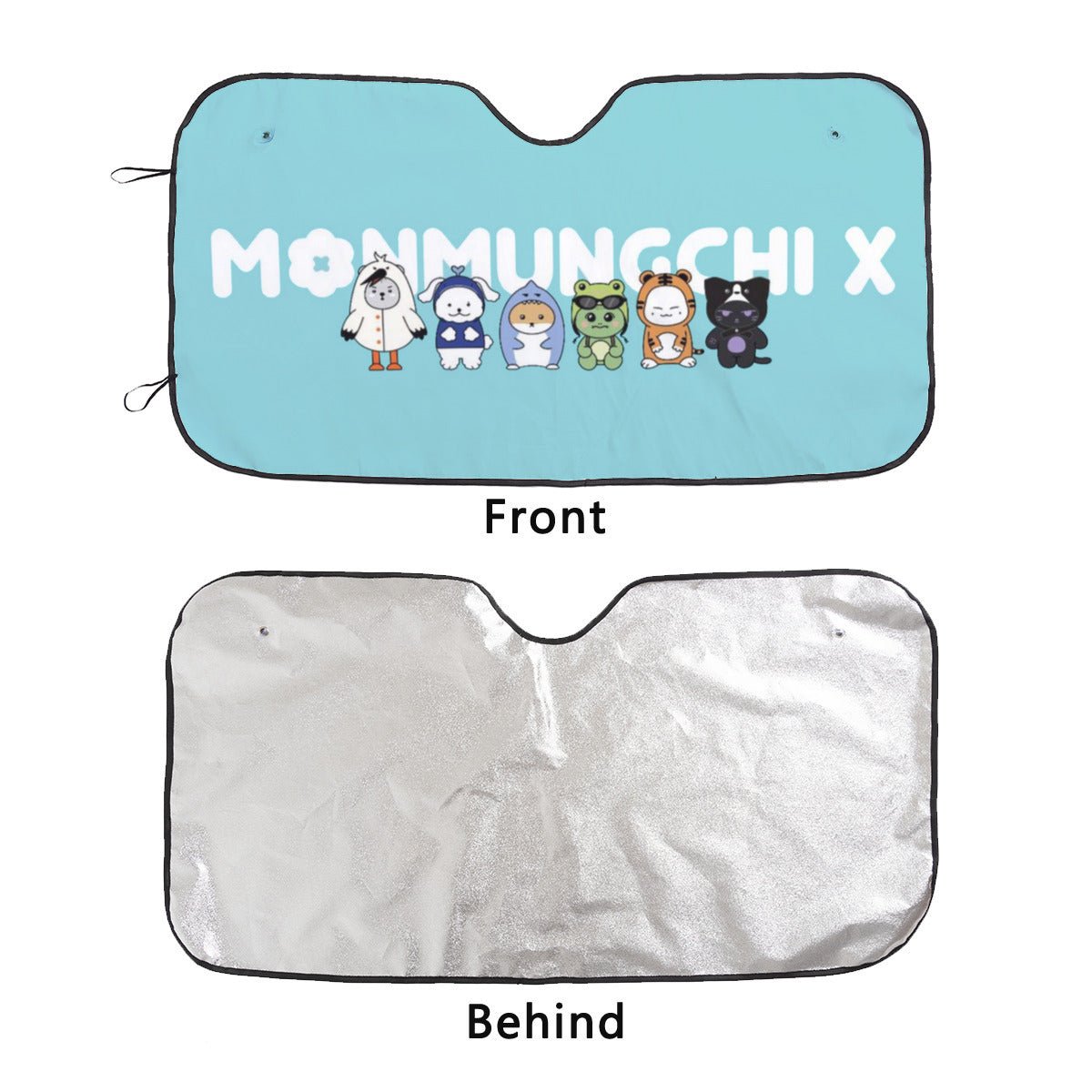 Monsta X Monmungchi Sun Shade - Windshield Cover - KPop Themed - Great gift! Car Window Shield - Windshield Protector - Beyond The Shoppe