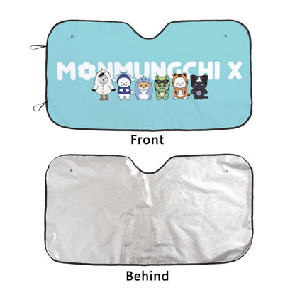 Monsta X Monmungchi Sun Shade - Windshield Cover - KPop Themed - Great gift! Car Window Shield - Windshield Protector - Beyond The Shoppe