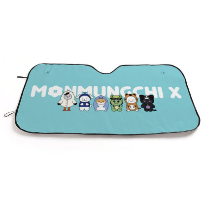 Monsta X Monmungchi Sun Shade - Windshield Cover - KPop Themed - Great gift! Car Window Shield - Windshield Protector - Beyond The Shoppe