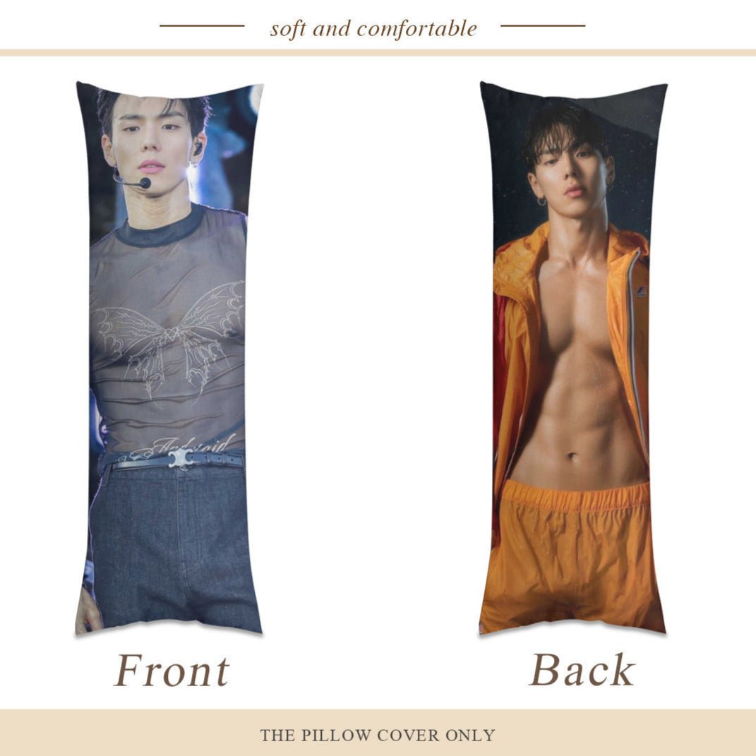 Monsta X Shownu Full Body Pillow Case - Double Sided Full Body Pillowcases - 3 sizes! - Beyond The Shoppe
