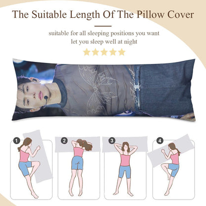 Monsta X Shownu Full Body Pillow Case - Double Sided Full Body Pillowcases - 3 sizes! - Beyond The Shoppe