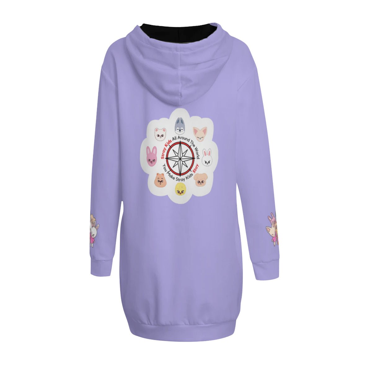 Oversized - Lee Know Leebit Oversized Hoodie - Skzoo Wearable Sleep Blanket Hoodie - Straykids Blanket - Fleece Hoodie - Beyond The Shoppe