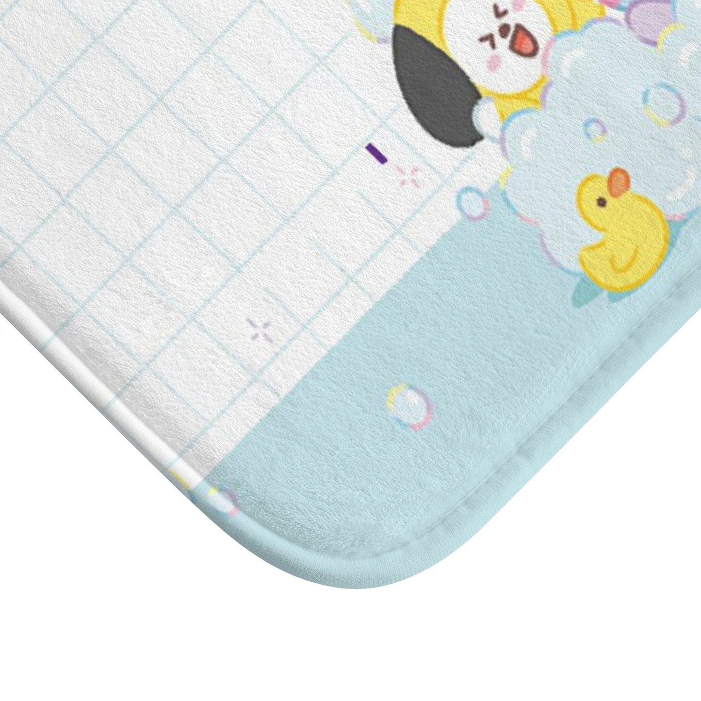 BTS Bt21 Inspired Splish Splash Bath Mat - Perfect BTS bathroom accessory! BTS bath rug - great gift for your Army friend!