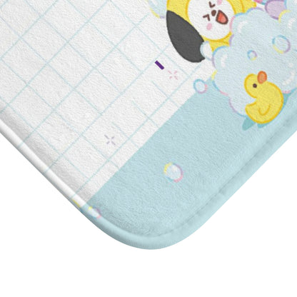 BTS Bt21 Inspired Splish Splash Bath Mat - Perfect BTS bathroom accessory! BTS bath rug - great gift for your Army friend!