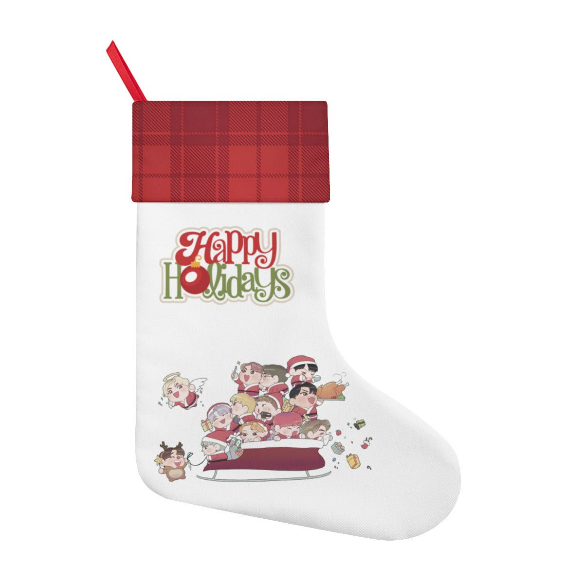 Seventeen Carat Classic Holiday 16 - Inch Linen Christmas Stocking – Decor, Soft & Durable - Beyond The Shoppe