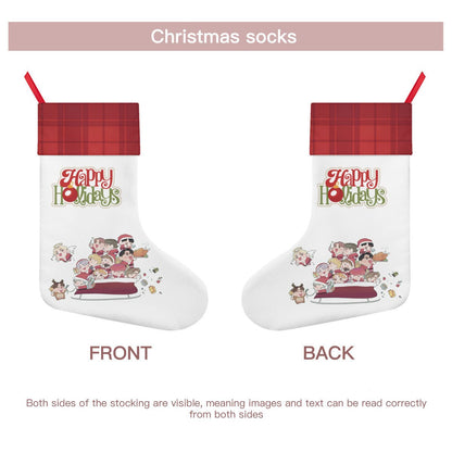 Seventeen Carat Classic Holiday 16 - Inch Linen Christmas Stocking – Decor, Soft & Durable - Beyond The Shoppe