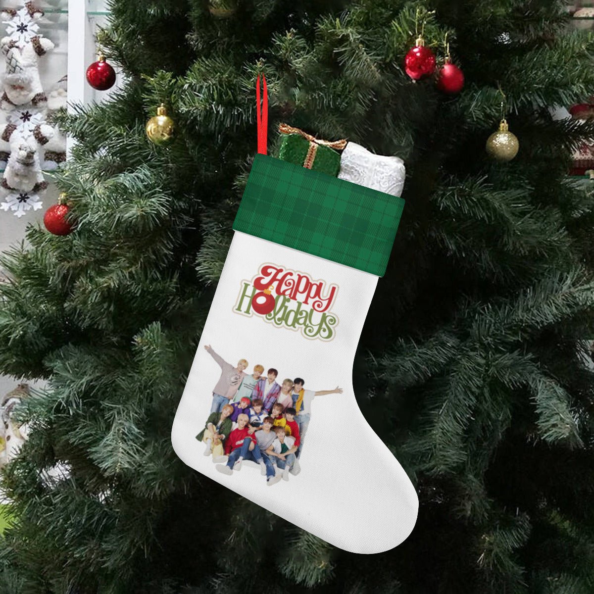 Seventeen Carat Classic Holiday 16 - Inch Linen Christmas Stocking – Decor, Soft & Durable - Beyond The Shoppe