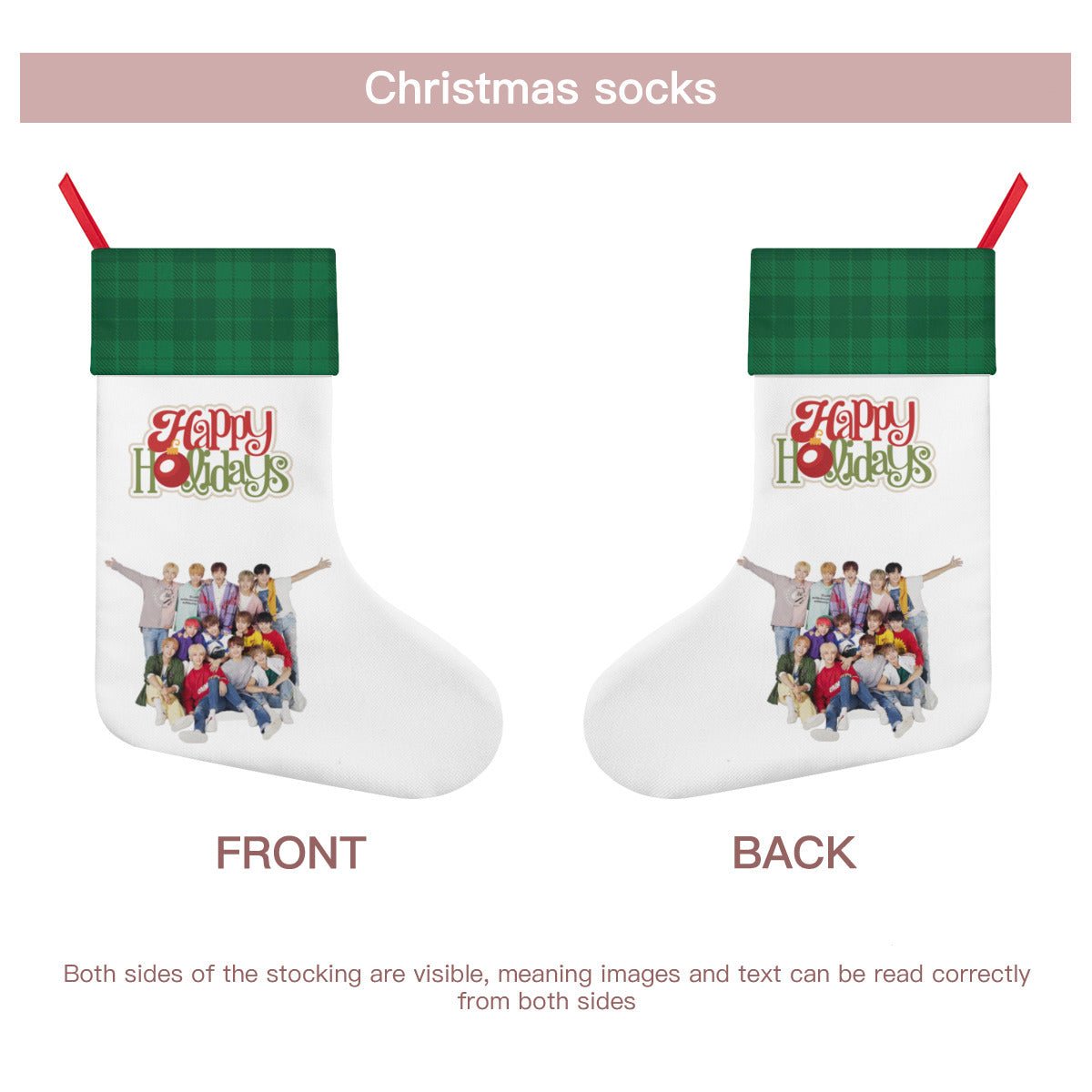 Seventeen Carat Classic Holiday 16 - Inch Linen Christmas Stocking – Decor, Soft & Durable - Beyond The Shoppe