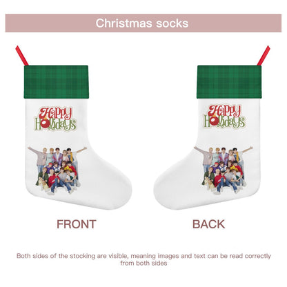 Seventeen Carat Classic Holiday 16 - Inch Linen Christmas Stocking – Decor, Soft & Durable - Beyond The Shoppe