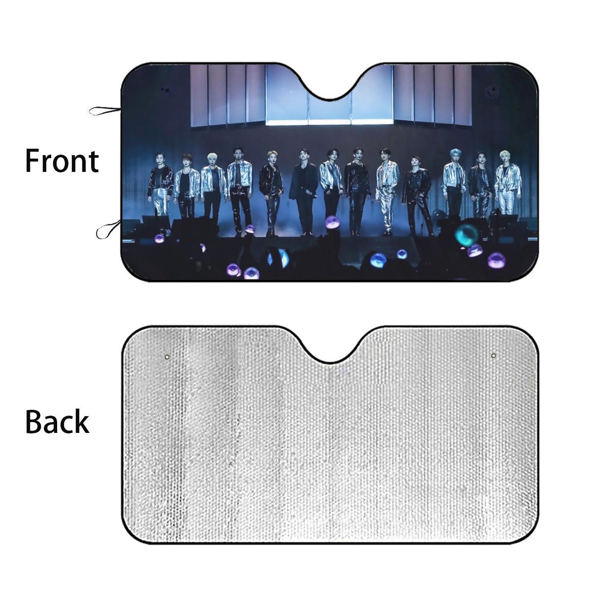 Seventeen Concert Windshield Sun Shade - Carat Car sun visor - Car sun blocker - Windshield heat shield - Auto sunshade - Beyond The Shoppe