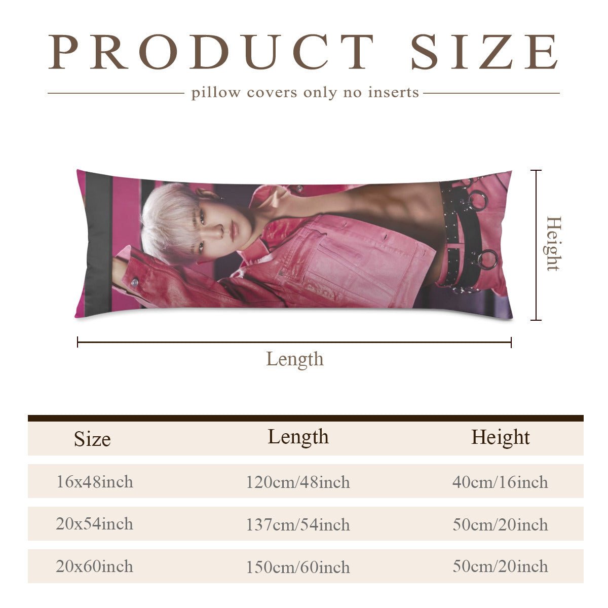 Seventeen Hoshi Full Body Pillow Case - Double Sided Full Body Pillowcases - 3 sizes! - Beyond The Shoppe