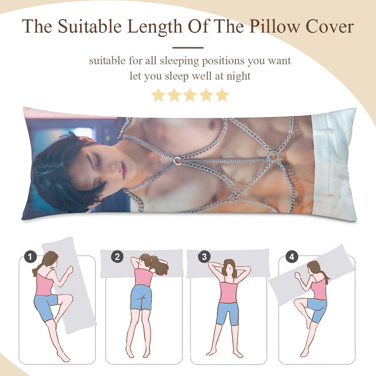 Seventeen Joshua Hong Full Body Pillow Case - Double Sided Full Body Pillowcases - 3 sizes! - Beyond The Shoppe
