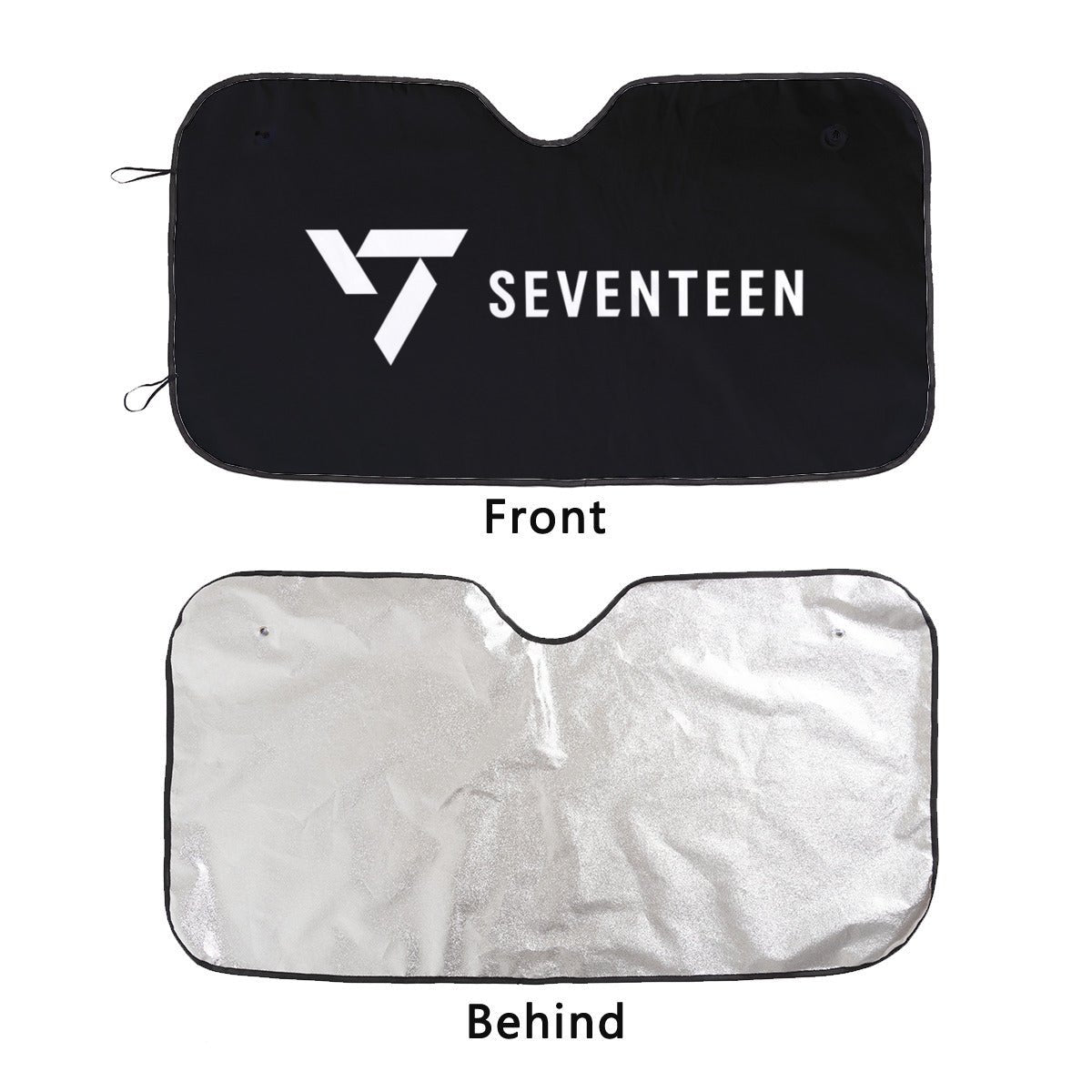 Seventeen Logo Sun Shade - Windshield Cover - KPop Themed - Great gift! Car Window Shield - Windshield Protector - Beyond The Shoppe