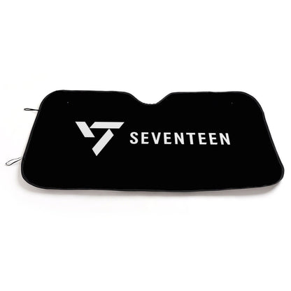 Seventeen Logo Sun Shade - Windshield Cover - KPop Themed - Great gift! Car Window Shield - Windshield Protector - Beyond The Shoppe