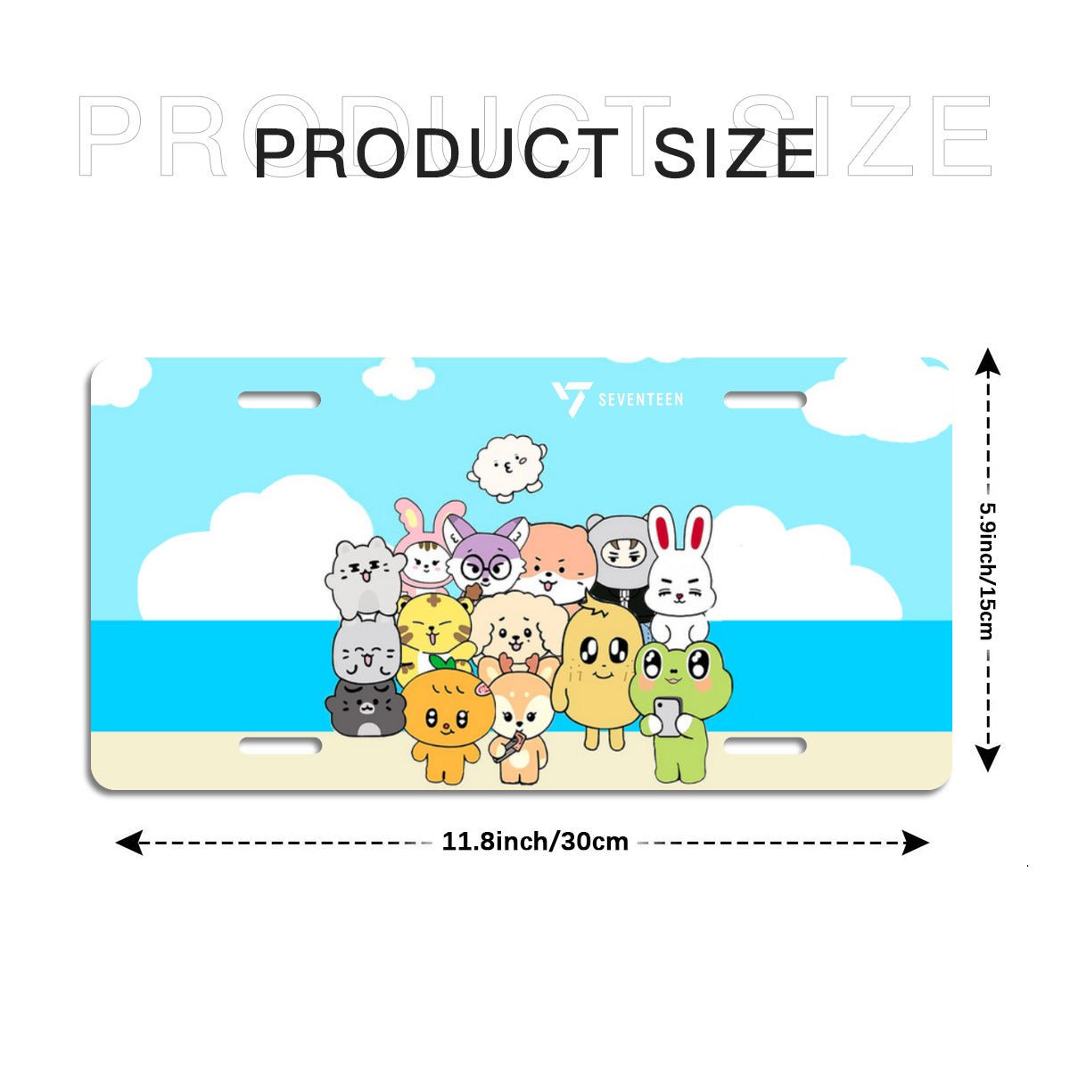 Seventeen Miniteen on the beach Vanity Plate for your car - Car accessories - Beyond The Shoppe