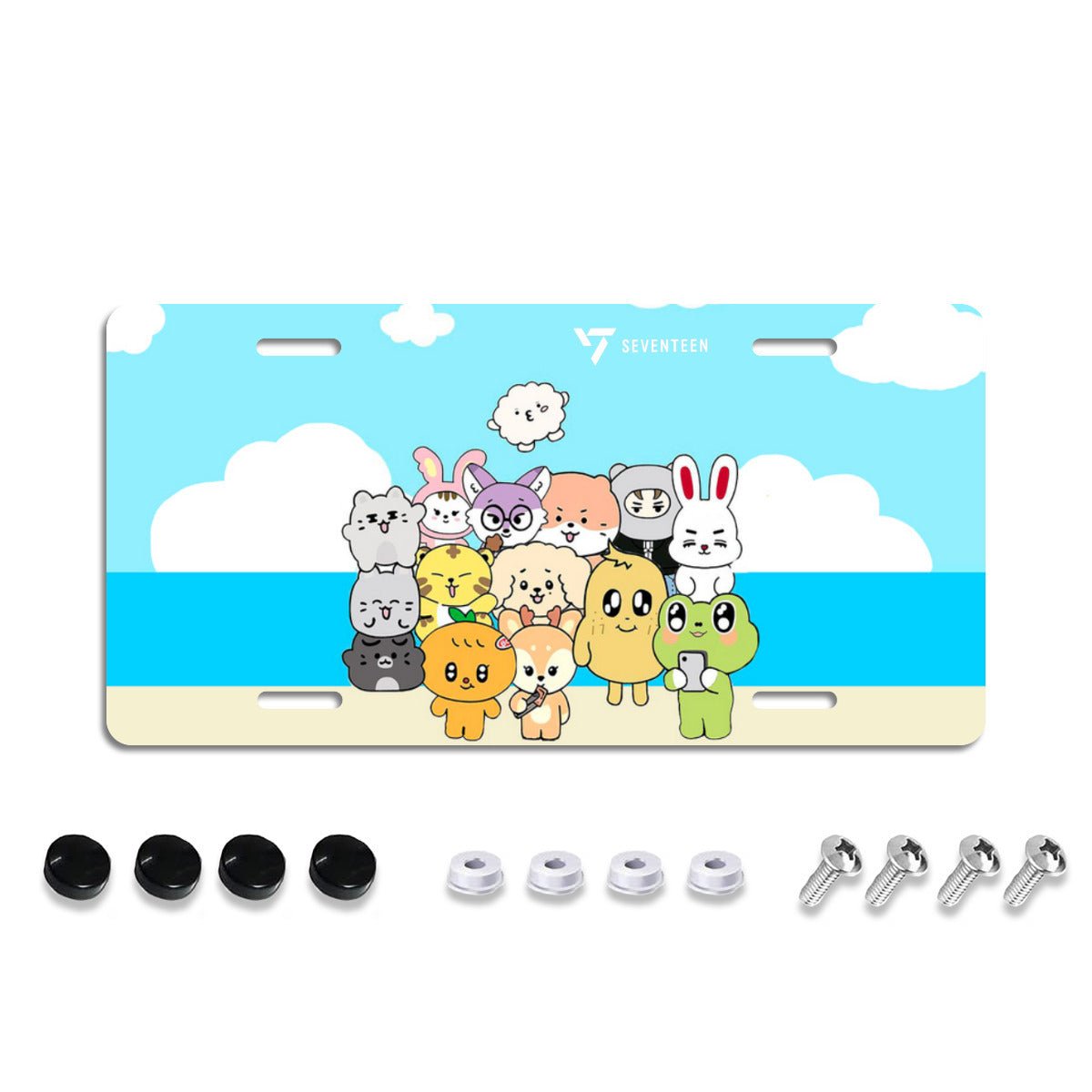 Seventeen Miniteen on the beach Vanity Plate for your car - Car accessories - Beyond The Shoppe