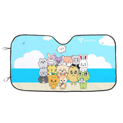 Seventeen Miniteen Sun Shade - Windshield Cover - KPop Themed - Great gift! Car Window Shield - Windshield Protector - Beyond The Shoppe