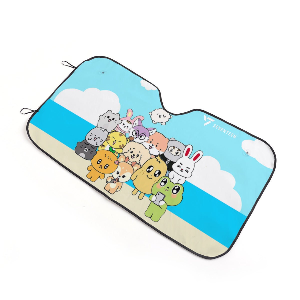 Seventeen Miniteen Sun Shade - Windshield Cover - KPop Themed - Great gift! Car Window Shield - Windshield Protector - Beyond The Shoppe