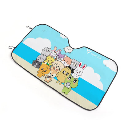 Seventeen Miniteen Sun Shade - Windshield Cover - KPop Themed - Great gift! Car Window Shield - Windshield Protector - Beyond The Shoppe