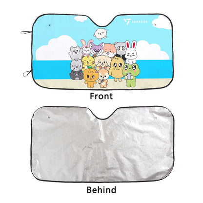 Seventeen Miniteen Sun Shade - Windshield Cover - KPop Themed - Great gift! Car Window Shield - Windshield Protector - Beyond The Shoppe