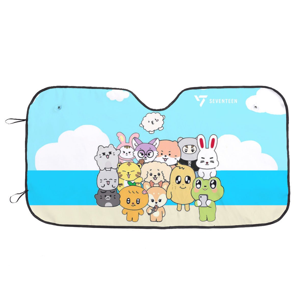 Seventeen Miniteen Sun Shade - Windshield Cover - KPop Themed - Great gift! Car Window Shield - Windshield Protector - Beyond The Shoppe