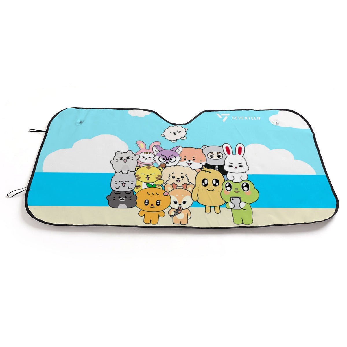 Seventeen Miniteen Sun Shade - Windshield Cover - KPop Themed - Great gift! Car Window Shield - Windshield Protector - Beyond The Shoppe
