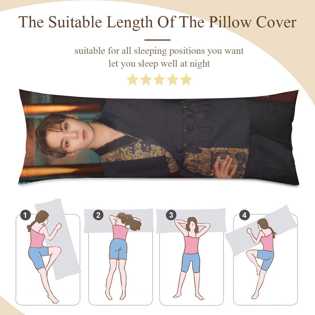 Seventeen Seungkwan Full Body Pillow Case - Double Sided Full Body Pillowcases - 3 sizes! - Beyond The Shoppe